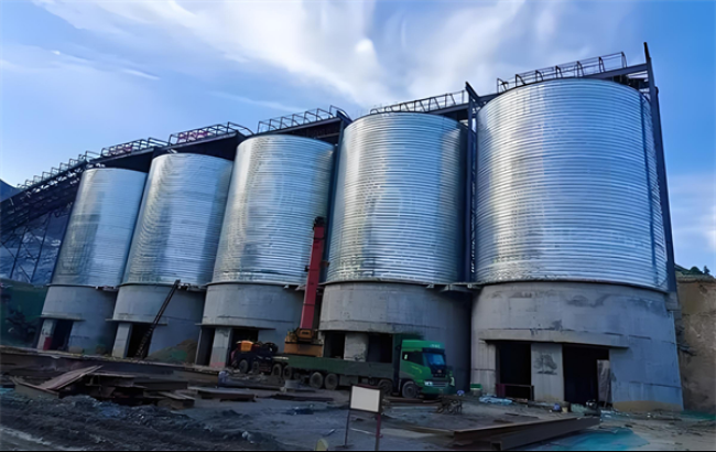 璧山螺旋卷板仓施工现场